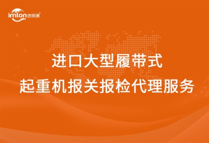 進(jìn)口大型履帶式起重機(jī)報關(guān)報檢代理服務(wù)